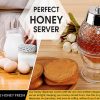 Honey Dispenser Juice Syrup Pot Jar For Kitchen Bee Drip Storage 200ML