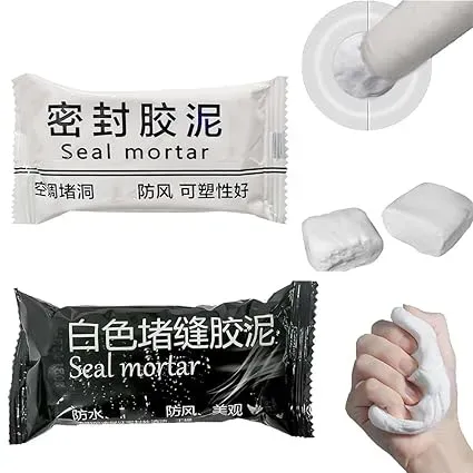 Wall Hole Sealant Strong Adhesive Diy Sealant Clay Air Conditioning Hole Repair Cream Mud - Sealant Mud, Clay Repair Glue Pipe Sealing Fireproof Caulking Repair Mud Hole, Hole Filler - 01 PCs