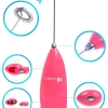 Electric Egg Beater Milk Drink Coffee Whisk Mixer Foamer Mini Handle Stirrer Practical Cooking Tool Kitchen Cell Operated (Mix/Random Color)