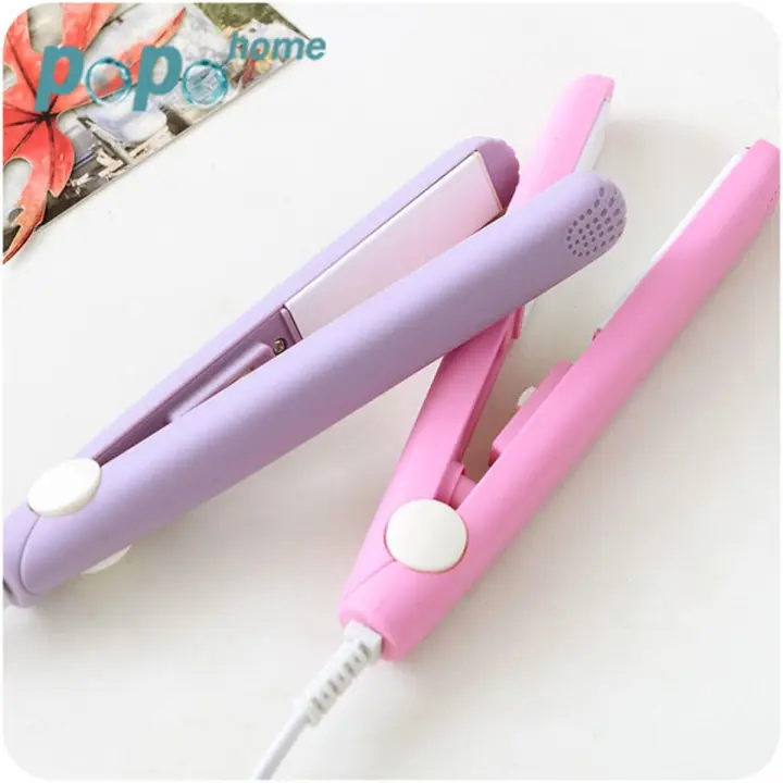 Mini Portable Hair Straightner / air smooth, silky, frizz-free and healthy.  (random color)