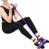 Foot Pedal Resistance Band Elastic Sit-Up Pull Rope Yoga Fitness Gym - Elastic Pull Ropes Tummy Trimmer (Random Colors)