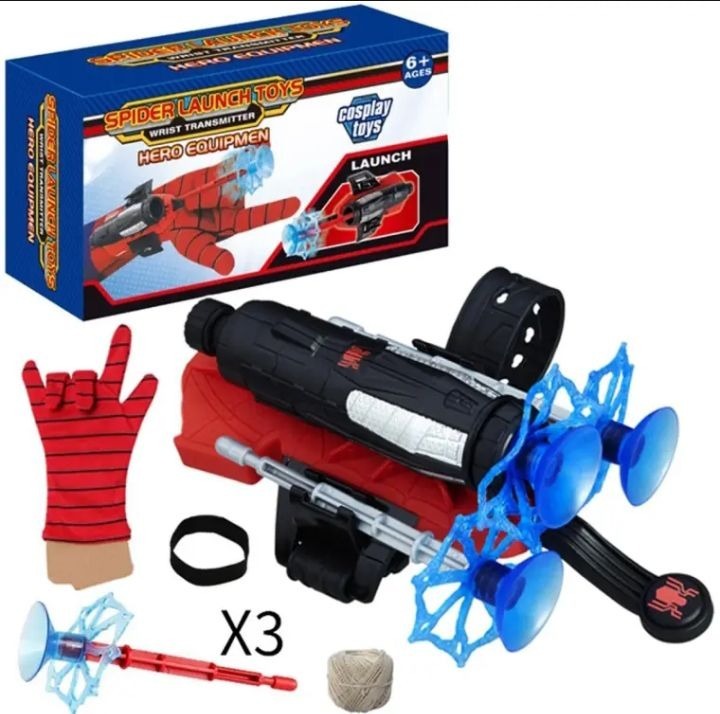 Spider Man Shooter Gloves Toy For Kids – Fun Role Play Web Launcher With Bullets And Launcher Set For Boys And Girls