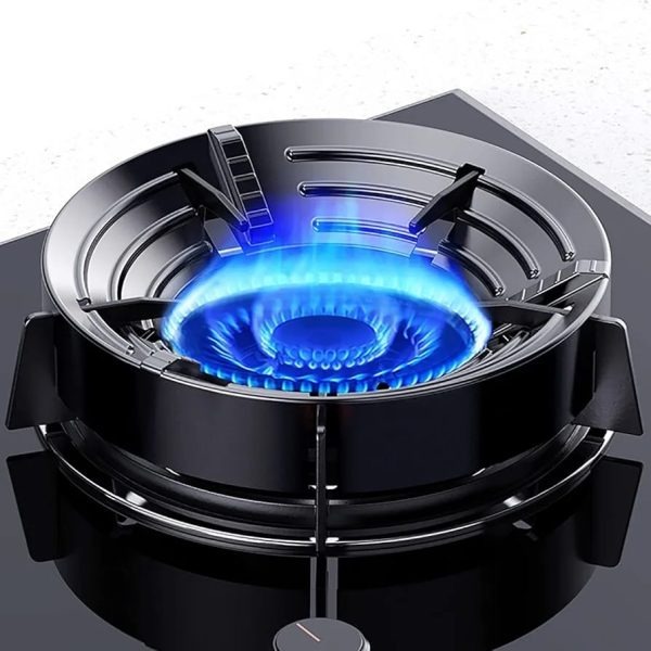 Gas Stove Burner Stand | Non‑Slip Bracket | 3D Windproof Hood | Universal Cast Iron Cook Top Parts