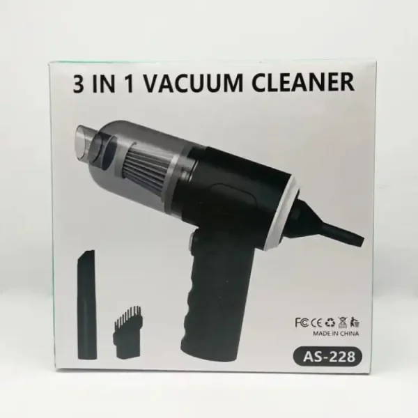 3 In 1 Portable Vacuum Cleaner Wireless Hand-held Cleaning For Car Home (As 228)