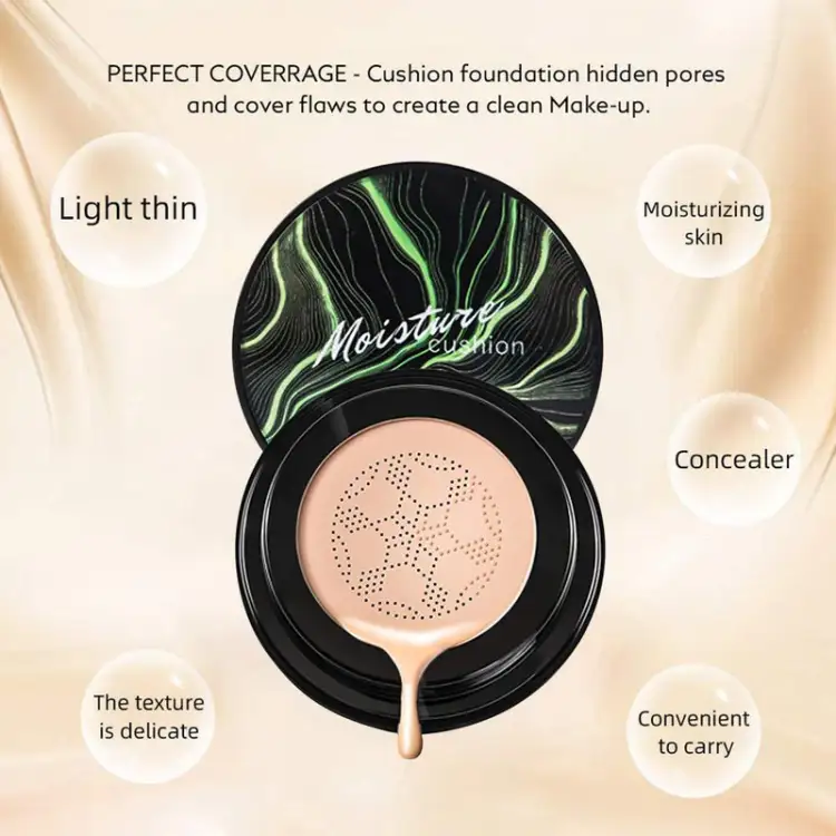 Sunisa 3 in 1 Air Cushion BB and CC cream foundation Waterproof Mushroom Head Air Cushion BB Cream Liquid Foundations CC Cream