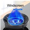 Gas Stove Burner Stand | Non‑Slip Bracket | 3D Windproof Hood | Universal Cast Iron Cook Top Parts