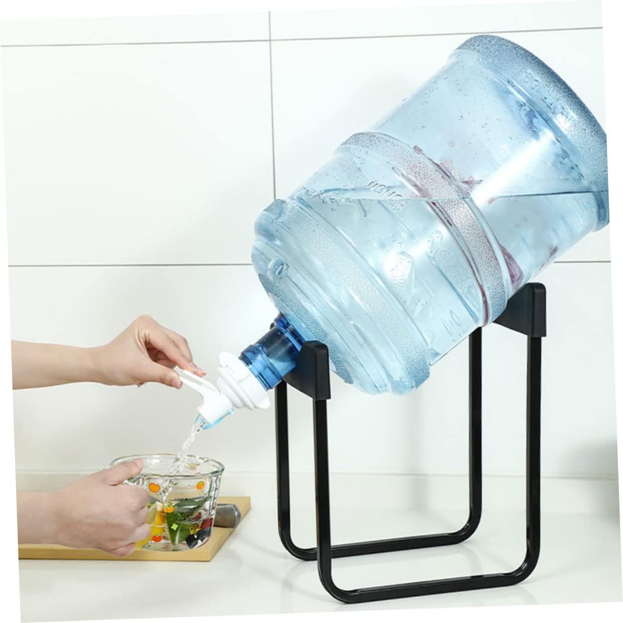 Metal Bottle Stand with Nozzle – Convenient Dispensing, Minimal Mess ( with box & Random Color )