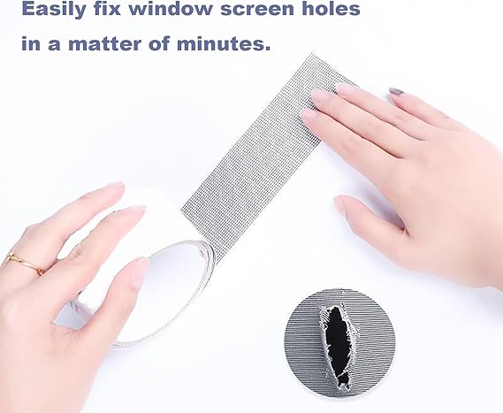 Mesh Roll Tape Window Screen Repair Patch | Keep Mosquitoes Out with Our Anti-Insect, Self-Adhesive Mesh Patch Tape - 2 meter