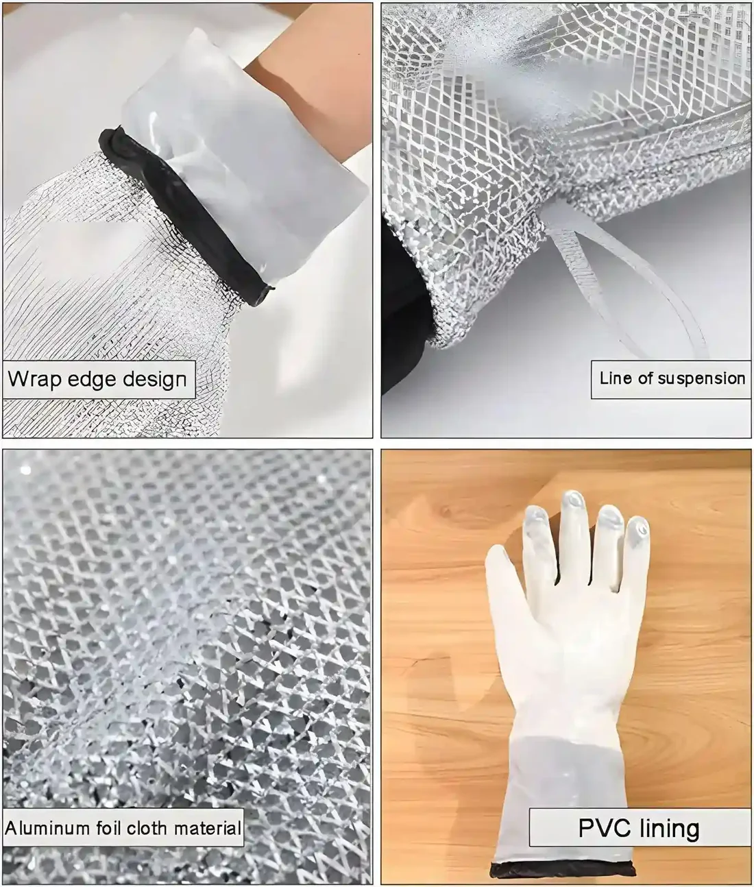 61eHKFvH0oL.webp Multipurpose Wire Dishwashing Gloves | Dishwashing Rags for Wet and Dry, Steel Wire Miracle Cleaning Cloth with Glove Shape, Non-Scratch Wire Dish Cloths for Washing Dishes, Kitchen | Anti-heat aluminium gloves