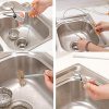 Stainless Steel Hair Catching Drain Cleaning Wire Spring Sink Cleaning Stick (50cm)