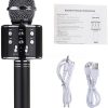 Bluetooth Microphone Karaoke Wireless Microphone Professional Speaker Handheld Microfone Player Singing Recorder Mic WS-858 KTV Microphone and Hifi Speaker