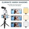 Ay-49 Vlogger Video Making Kits Vlog Microphone Led Fill Light Mini Tripod Mobile Holder with remote Good quality