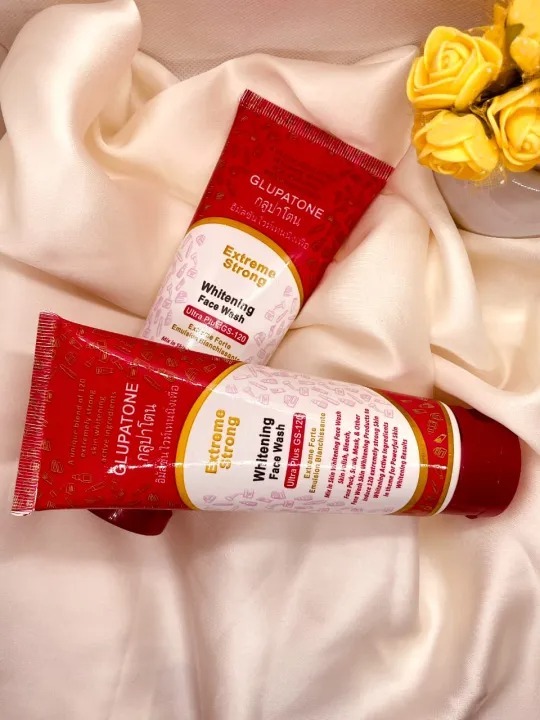 (Pack Of 2) Glupatone Whitening Face Wash GS 120 - Extreme Strong Powerful Whitening for Clear Skin 100ml