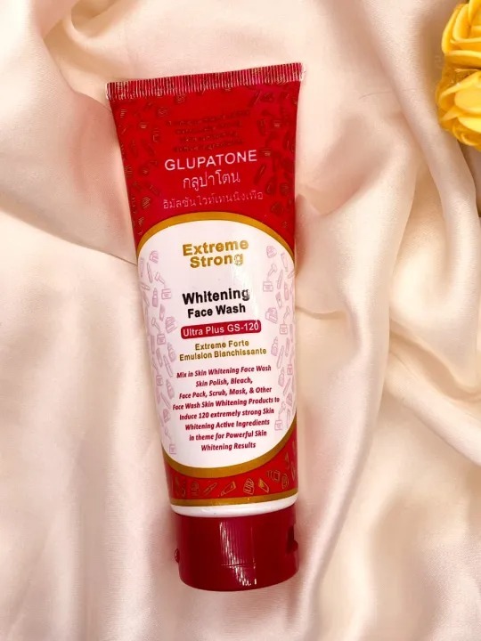 Glupatone Whitening Face Wash GS 120 - Extreme Strong Powerful Whitening for Clear Skin 100ml