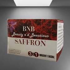 B and B Saffron Whitening Facial Kit 3 in 1 - Urgent Facial & Dead Skin Removal