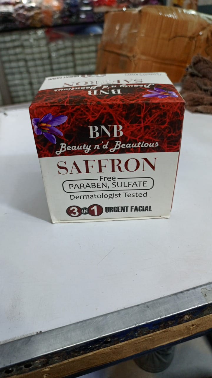 B and B Saffron Whitening Facial Kit 3 in 1 - Urgent Facial & Dead Skin Removal