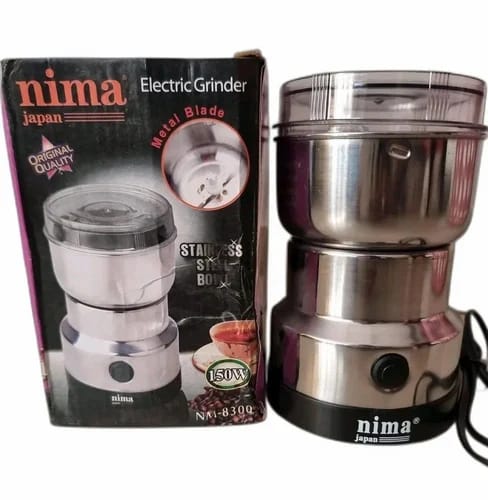 NIMA NM-8300 STAINLESS STEEL ELECTRIC COFFEE GRINDER | MULTI PURPOSE ELECTRIC GRINDER | AUTOMATIC SPICE BEAN GRINDER 