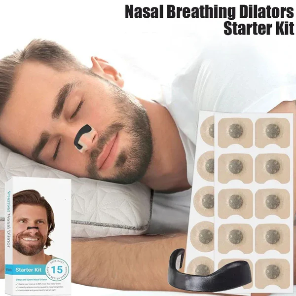 Magnetic Nose Strips,Sleepco Nasal Dilator Starter Kit /  Next-Gen BreathIn Nosel Strips / Magnetic Nose Clips