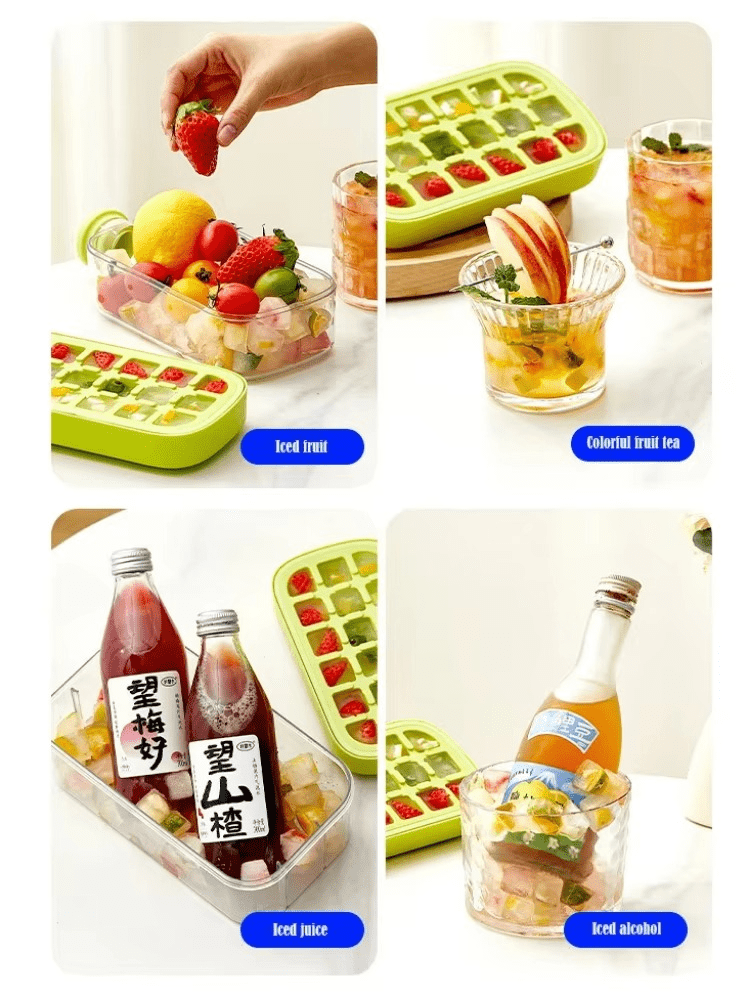 My Crush Cup Ice Cube Tray, Water Bottle Ice Cube Tray, Cool Summer Ice Cube Cup, Upgraded Ice Cube Bottle, Reusable Press-to-Cold Ice Cube Hydration - 500ml - Random Color