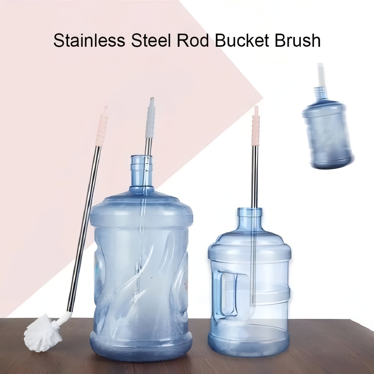 High-Quality Water Bottle Cleaning Brush for 19-Liter Bottles – Durable Bristles & Ergonomic Handle for Hygienic Water Dispenser Maintenance