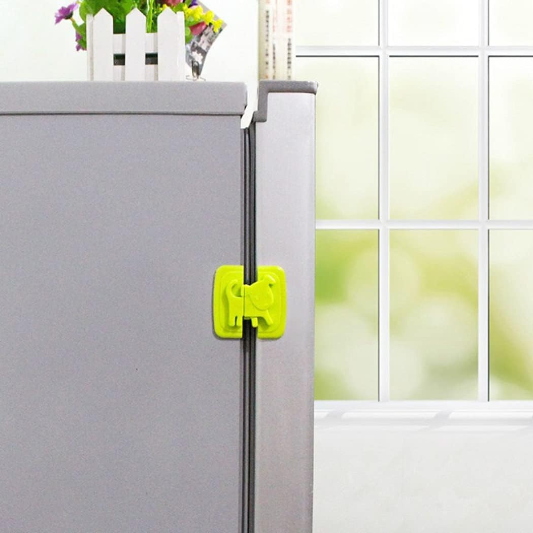 01 PCs Cute Dog Shape Cartoon Cabinet Door Child Safe Lock Refrigerator Toilet Baby Safety Tools | Refrigerator Lock | Lock For Cabinet - Random Color