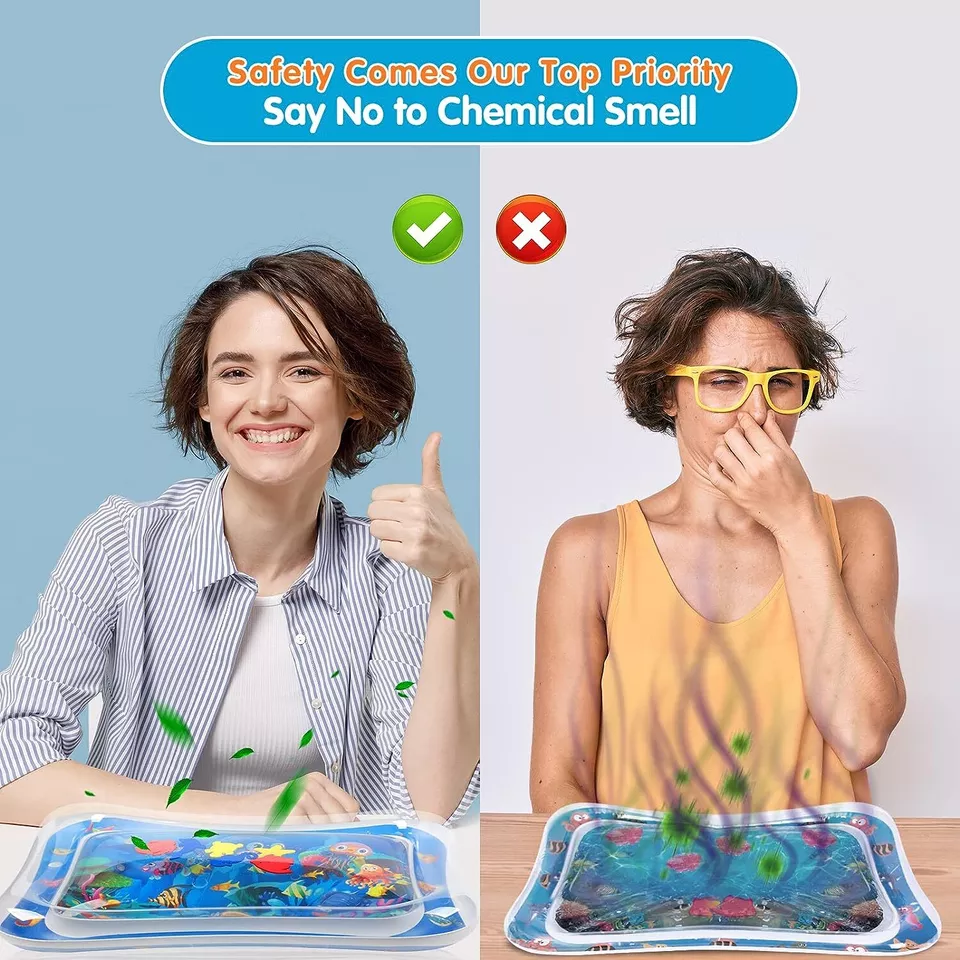 Sale Inflatable Leakproof Water Mat For Kids / Inflatable Tummy Time Mat - Random Color