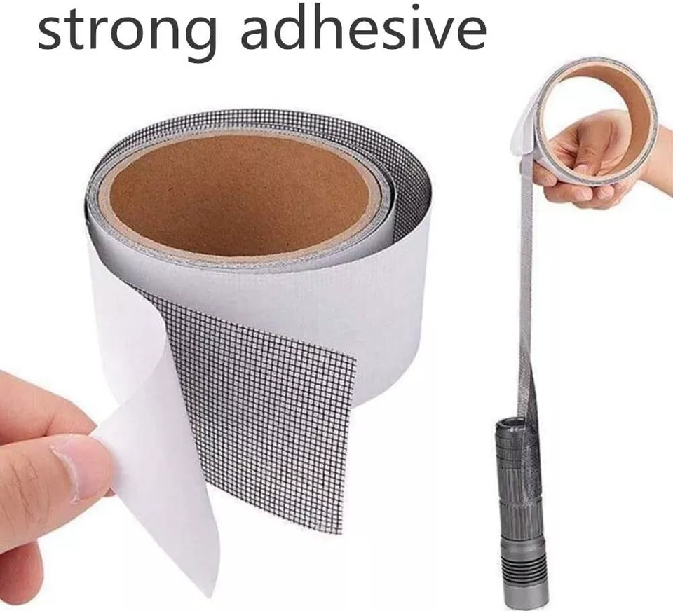 Mesh Roll Tape Window Screen Repair Patch | Keep Mosquitoes Out with Our Anti-Insect, Self-Adhesive Mesh Patch Tape - 2 meter