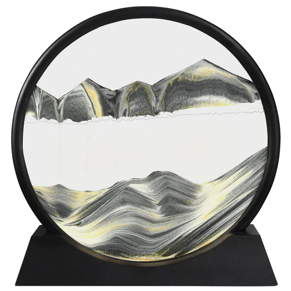 3d Moving Sandscapes Frame |  Moving Sand Lamp frame ( Random Color )7inch