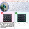 Square Double Side Suction Cups Cell Phone Holder Universal Bubble Gripper Silicone Pad (random Colour)