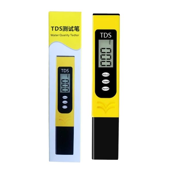 Portable Digital Water TDS, EC, And Temperature Meter (3-in-1) With ATC Function, 1ppm Resolution, 0-9990ppm Purity Tester