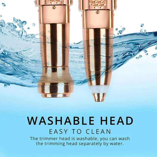 2-in-1 Women’s Electric Epilator & Painless Trimmer – USB Rechargeable Hair Remover for Face, Body, Bikini & Eyebrows