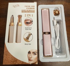 2-in-1 Women’s Electric Epilator & Painless Trimmer – USB Rechargeable Hair Remover for Face, Body, Bikini & Eyebrows
