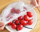 100 Pcs Disposable Food Cover Plastic Shopper Bags
