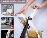 Mandoline Vegetable Cutter Slicer Chopper | Multi-function Cutter Vertical Vegetable Cutter Kitchen Shredder Grater single blade  (random color)