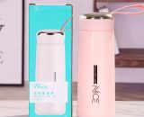 Nice Glass Bottle Water Mini Flask Bottle With Vaccum Flask And Loop Temperature Resistant, 400ml (random Colors)