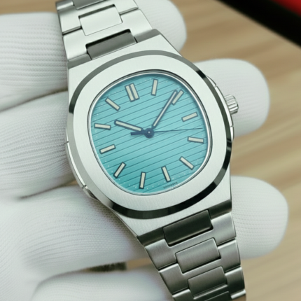 Patek Square Nautilus Stainless Steel Watch for Men & Boys - tiffany-blue - Men's Watches - Areeba Mart Pakistan