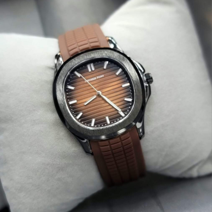 Ruber Strap Square Dial Watch for Men Boys (Without Date) - Men's Watches - Buy Online in Pakistan at Areeba Mart