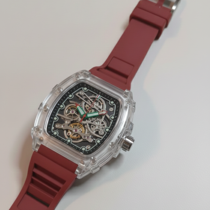 Frank Muller Transparent Dial Latest Article Watch with Rubber Strap(Plastic Cas - Men's Watches - Areeba Mart Pakistan