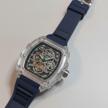Frank Muller Transparent Dial Latest Article Watch with Rubber Strap(Plastic Cas - Men's Watches - Areeba Mart Pakistan