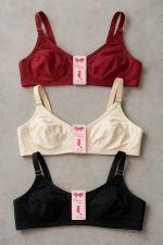 Jersey High Quality Soft Stuff Non-Padded Bra for Women – Plain, Comfortable & Lightweight Everyday Wear Lingerie (Random Color)
