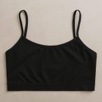 Areeba Mart Premium Cotton Bra Vest for Girls | Comfortable Teenage Camisole Bra Free Size - Black