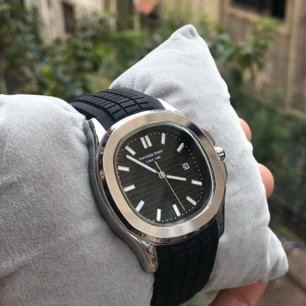 Ruber Strap Square Dial Watch for Men Boys (With Date)