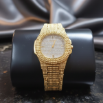 Trendy Square Diamond Iced Out Watch for Men Women - Stainless Steel Classic Wristwatch - silver