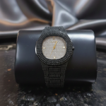 Trendy Square Diamond Iced Out Watch for Men Women - Stainless Steel Classic Wristwatch