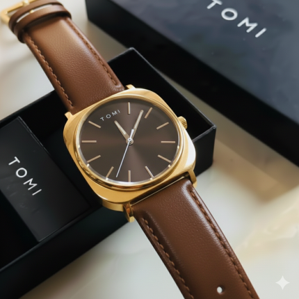 TOMI Limited Edition - Business Class Series - brown-golden - Men's Watches - Buy Online in Pakistan at Areeba Mart