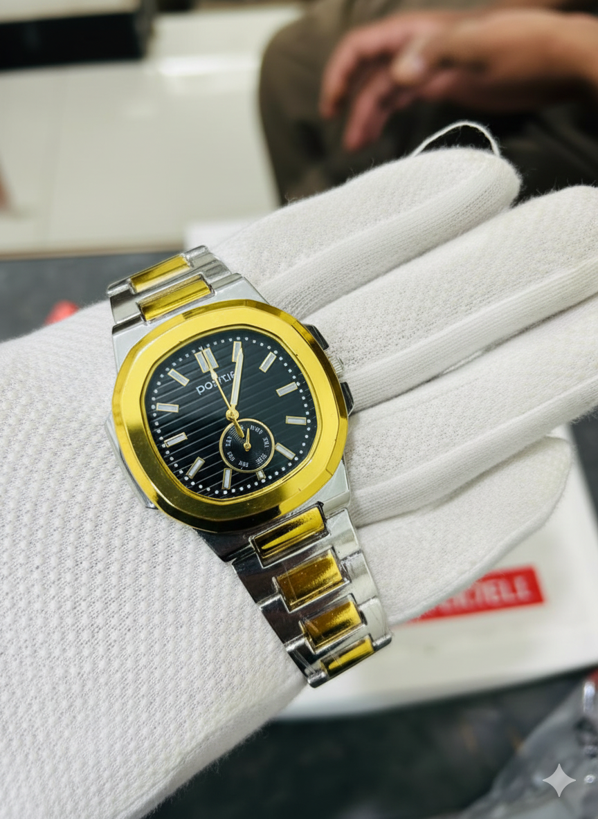 Gemini_Generated_Image_uiipr5uiipr5uiip Square Nautilus Stainless Steel Watch for Men & Boys postive - 3-tone - Men's Watches - Buy Online in Pakistan at Areeba Mart