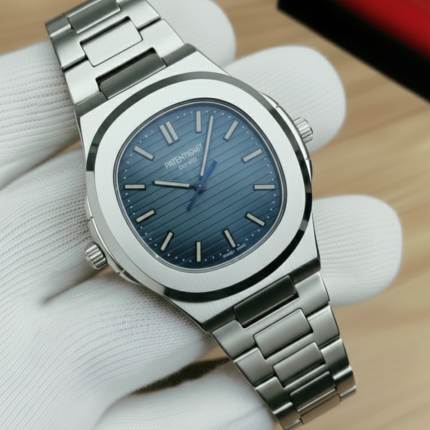 Patek Square Nautilus Stainless Steel Watch for Men & Boys - blue-silver-2 - Men's Watches - Areeba Mart Pakistan