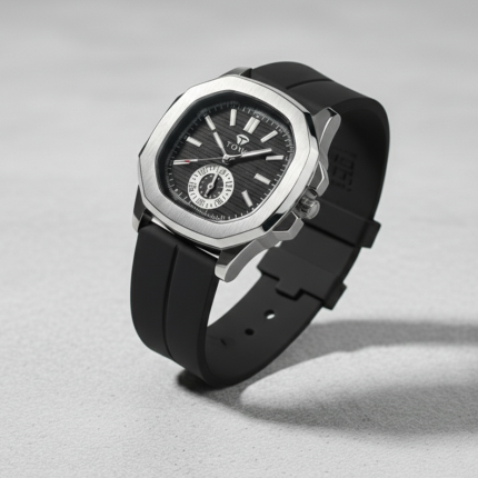PATEK PHILLIPE Rubber Silicone Strap with Magnet Lock - black-arabic - Men's Watches - Buy Online in Pakistan at Areeba Mart