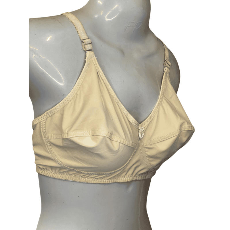 Areeba Mart Premium Soft Lycra Non-Padded Bra for Women & Girls (Skin Color) - Premium Bra - Image 2 - Areeba Mart Pakistan