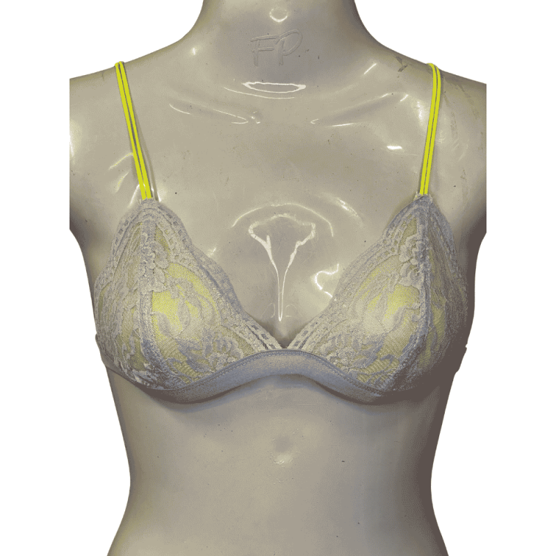Areeba Mart French Triangle Single Hook Lace Bralette Net Br - Net Bra - View 3 - Areeba Mart
